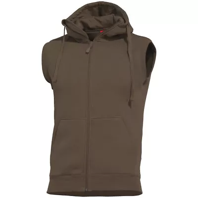 Buy Pentagon Thespis Sweater Vest Mens Sleeveless Hoodie Layer Jacket Terra Brown • 38.95£