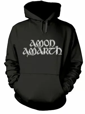 Buy Official Amon Amarth Grey Skull Overhead Black Hoodie Amon Amarth Sweatshirt • 34.95£