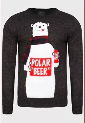 Buy Novelty Christmas Size XL With 3D Scarf & Paw On Beer. BLACK FRIDAY DISCOUNT 👍 • 6.50£