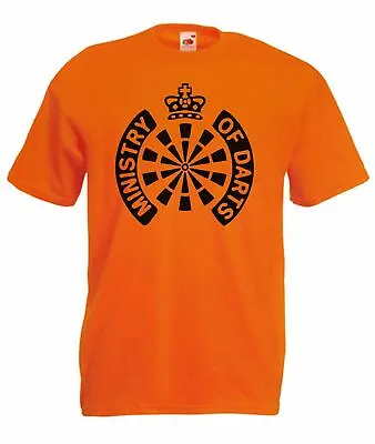 Buy Unisex Orange Ministry Of Darts World Match Play Sports T-Shirt • 12.95£