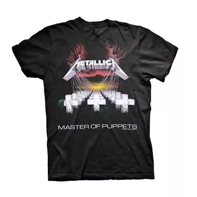 Buy METALLICA - MASTER OF PUPPETS TRACKS BLACK T-Shirt, Front & Back Print Medium • 20.09£