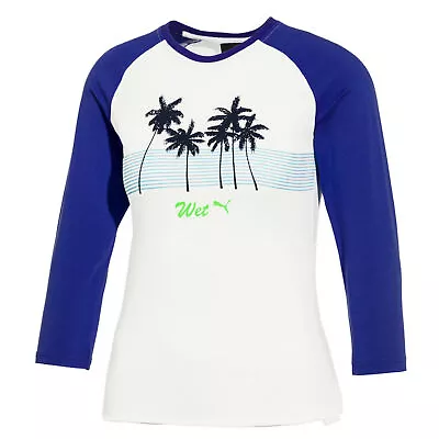 Buy Puma X Rihanna Fenty Womens Baby Tee Raglan T-Shirt Top White 577266 03 A8C • 15.59£