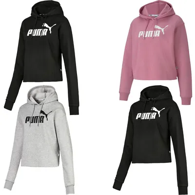 Buy Puma Womens Hoodie Hoody Ladies Elevated Cropped Pullover Hoodies Fleece • 19.99£