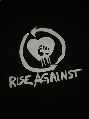 Buy Rise Against Black Hoodie Size Large • 29.99£