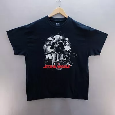 Buy Star Wars MensT Shirt XL Graphic Print Blue Dark Vader Short Sleeve  • 8.54£
