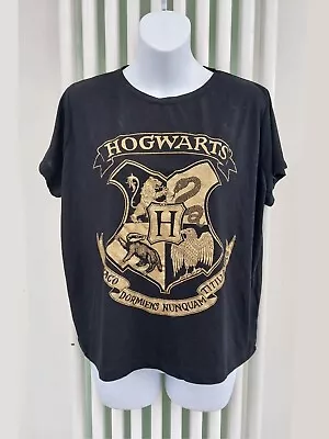Buy Harry Potter Hogwarts Glitter Print T-shirt • 3£