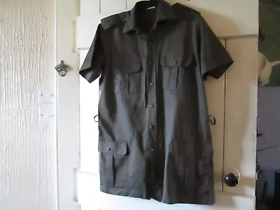 Buy Olive Army Tropical 4 Pocket Lightweight Short Sleeve Jacket • 5£