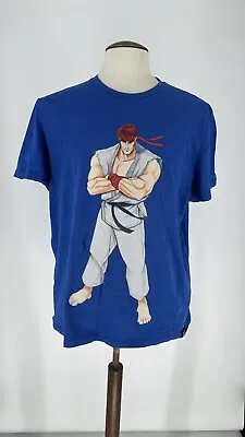 Buy Primark Street Fighter Blue T Shirt Size XL 44-46” • 5£