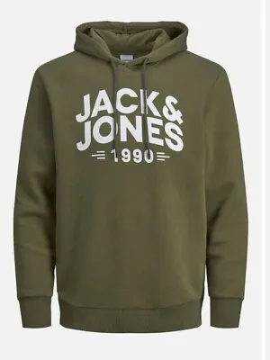 Buy JACK & JONES Green Olive Hoodie Jumper Adidas Superdry Vans Carhartt Nike Puma  • 10.50£