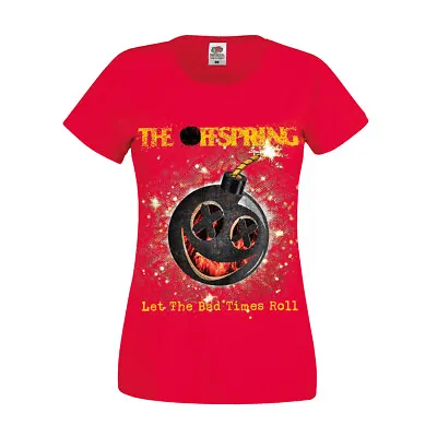 Buy Ladies The Offspring Hot Sauce (Bad Times) Red Official Tee T-Shirt Womens Girls • 16.36£
