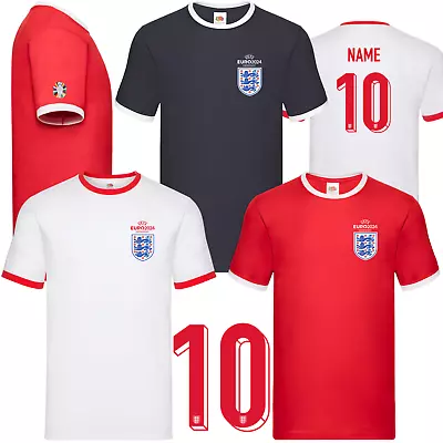 Buy England Euro 2024 T-Shirt 3 Lions, With Or Without Personalised Name & Number • 15.99£