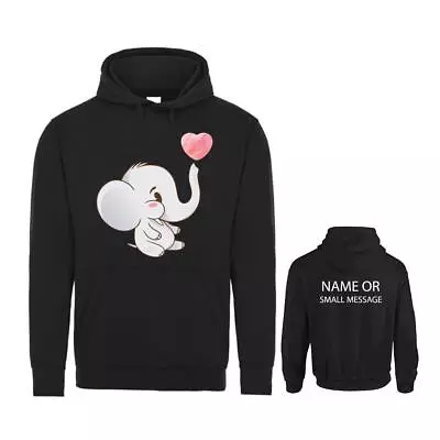Buy Cute Elephant Hoodie Personalised Gift Customised • 29.95£