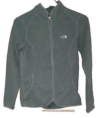 Buy The North Face   Sweater Jacket Womens Small Dark Grey Fleece Lined  Full Zip • 16.14£
