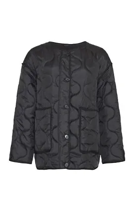 Buy Ex Warehouse Women's Ladies Ultimate Button Through Liner Black Jacket-Q20 • 17.99£