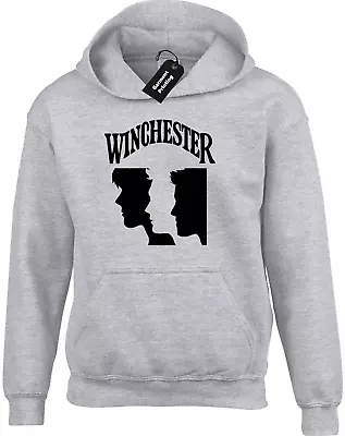 Buy Winchester Faces Hoody Hoodie Supernatural Brothers Sam Dean Bobby Castiel Top • 16.99£