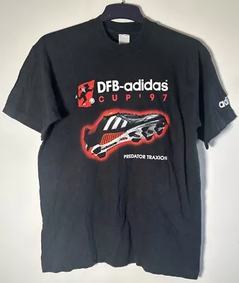 Buy Vintage Adidas Single Stitch Shirt Football DFB Cup Predator Traxion - Adult S • 39.99£