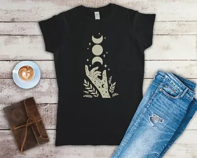 Buy Celestial Hand Ladies Fitted T Shirt Sizes Small-2XL • 11.24£