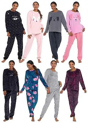 Buy Ladies Fleece Pyjamas Fluffy Warm Cosy Winter Soft PJs Pyjama Set Nightwear • 21.99£