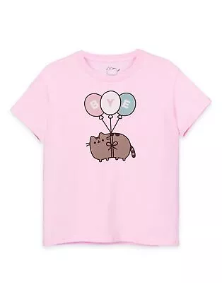 Buy Pusheen Pink Short Sleeved T-Shirt (Girls) • 10.99£