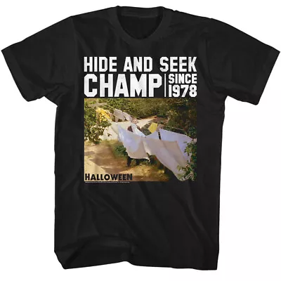 Buy Halloween Horror Movie Michael Myers Hide & Seek Champ Since 1978 Men's T Shirt • 39.43£