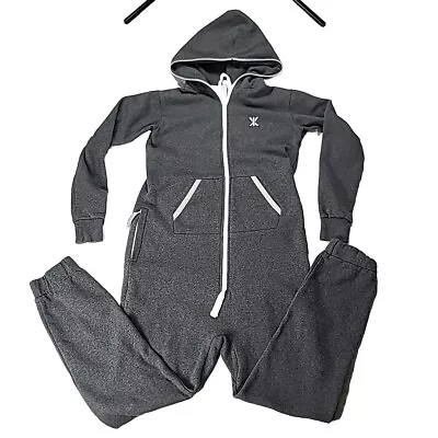 Buy ONEPIECE Norwegian Original Jumpsuit Size XS Womens Gray Hood Romper Fleece • 36.68£