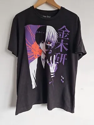 Buy Vintage Tokyo Ghoul Men’s T-shirt Size L Black Anime Manga Ken Kaneki Y2K • 17.99£