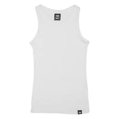 Buy DICKIES Mens Vest White Sleeveless S • 13.99£
