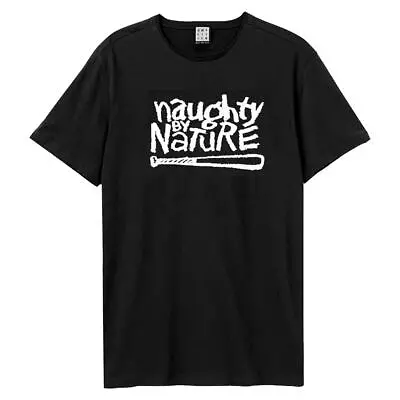 Buy Amplified Unisex Adult Naughty By Nature Logo T-Shirt GD1154 • 31.59£
