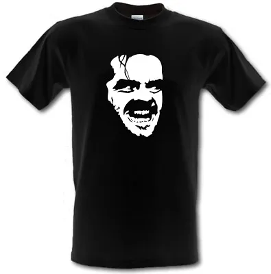 Buy THE SHINING HERE'S JOHNNY Jack Nicholson Cult Film  Heavy Cotton T-shirt  • 13.99£