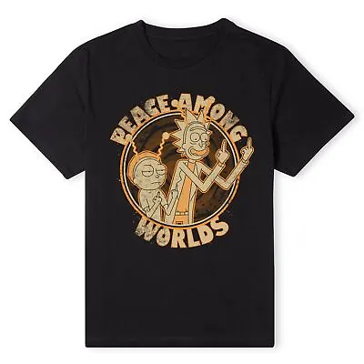 Buy Official Rick And Morty Peace Among Worlds Unisex T-Shirt • 10.79£