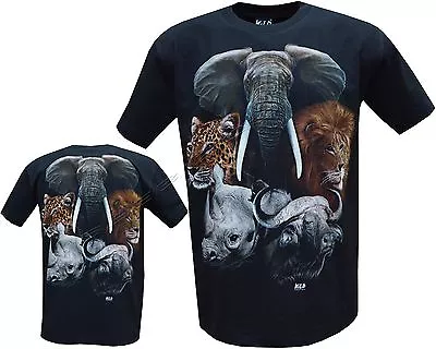 Buy New Lion Tiger Elephant Cute Jungle Animals T - Shirt Front & Back Print M - XXL • 11.99£