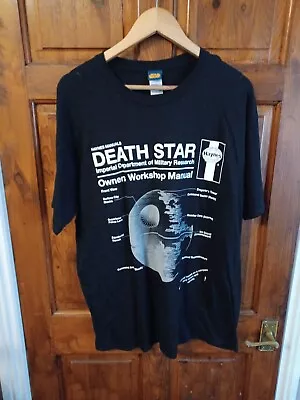 Buy Haynes Manual Star Wars Death Star Men's T-Shirt NEW • 7.99£