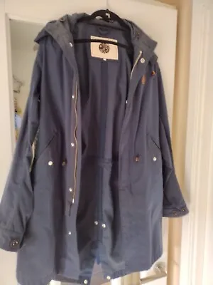 Buy Pretty Green Navy Fishtail Parka XS Liam Gallagher Jacket Indie Coat • 10.99£