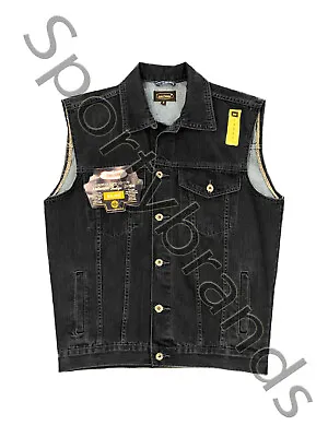 Buy Mens Denim Jean Sleeveless Classic Gilet Body Warmer 100% Cotton Trucker Jacket • 19.98£