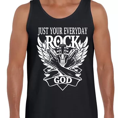 Buy Men's Vest Tank Top T-Shirt Everyday Rock God Guitarist Band Music Gig Metal  • 12.95£