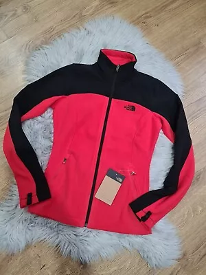 Buy The North Face Womens Red And Black Fleece Jacket Size XS RRP 85£ Brand New • 39.90£
