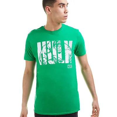 Buy Official Marvel Mens The Hulk Text T-shirt Green Sizes S-2XL • 13.99£