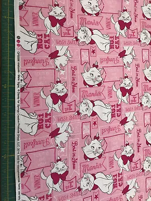 Buy Aristocats 100% Cotton  Fabric Sold By The Yard #751 • 8.35£
