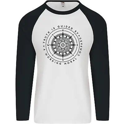 Buy Truth Is Guided By A Morale Compass Mens L/S Baseball T-Shirt • 9.99£