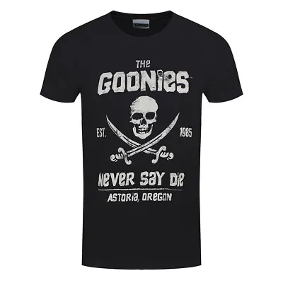 Buy The Goonies T-Shirt Never Say Die Official New Black • 13.95£
