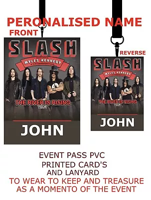 Buy Slash Tour The River Is Rising  Merch  2024 Merch  PVC Card Lanyard • 6.99£