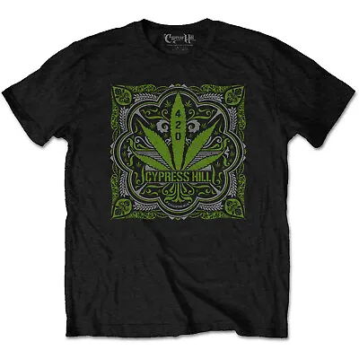 Buy Cypress Hill 420 Leaf Black Unisex T-Shirt New & Official Merchandise • 14.85£