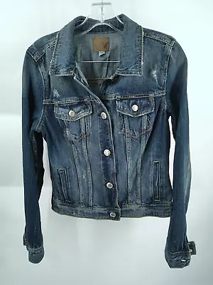 Buy American Eagle Outfitters Women's  Jean Jacket Size Medium Button Down Blue • 18.90£