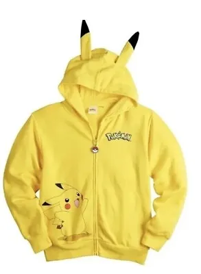 Buy Pikachu Sweater Medium 10 Yellow Hoodie Pokemon Boys Girls  • 16.21£