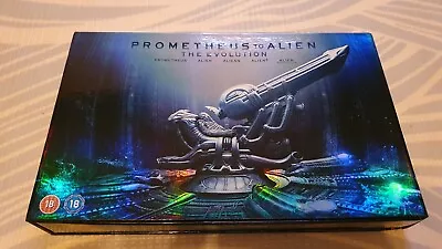 Buy Prometheus To Alien The Evolution Box Set 9-Disc Set Blu-ray With T-shirt • 60£