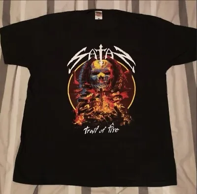 Buy SATAN - Trail Of Fire 2015 Tour Tshirt - XL • 20£