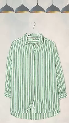 Buy Ex Fat Face Women’s Long Sleeve Billie Longline Check Shirt In IVY Green • 27.50£