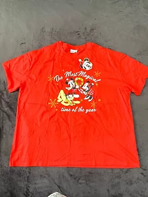 Buy Red Disney 2xl Mickey T Shirt Christmas Xxl • 8£
