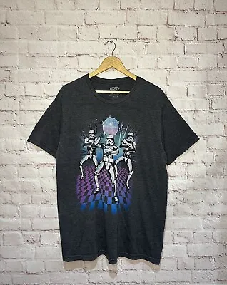 Buy Star Wars Storm Trooper Dancing Disco T Shirt Graphic Print Size XL • 9.99£