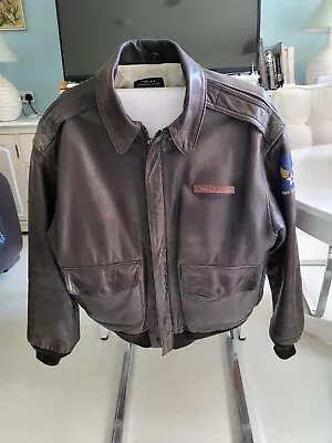 Buy Avirex A2 Leather Jacket M 46 Uk • 50£